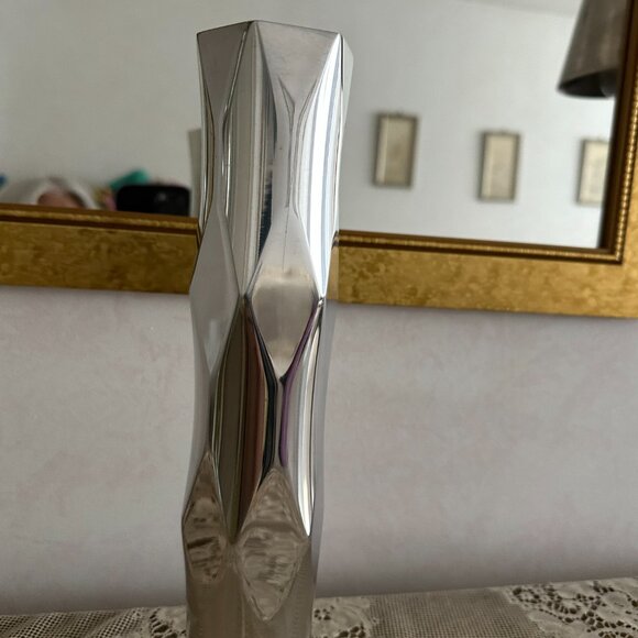 Nambe studio 1996 #6125 Large 10.5" Alloy Taper Candlestick Holder - Picture 3 of 9